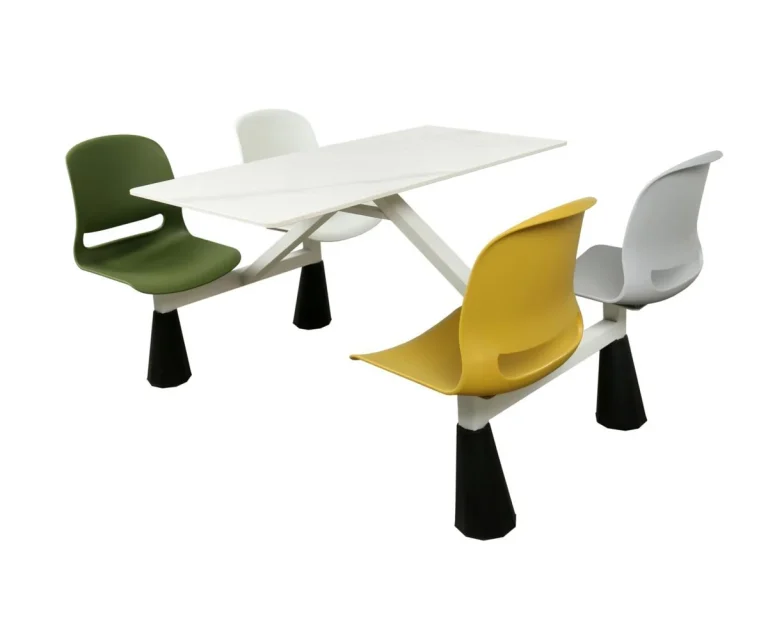 Four-seat PP canteen table