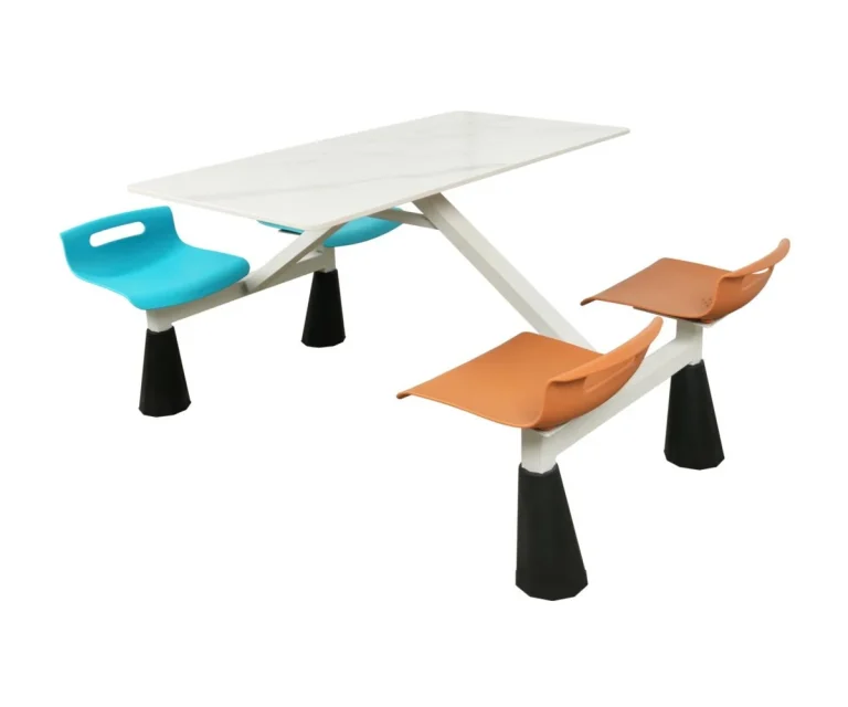 Low-back PP canteen table