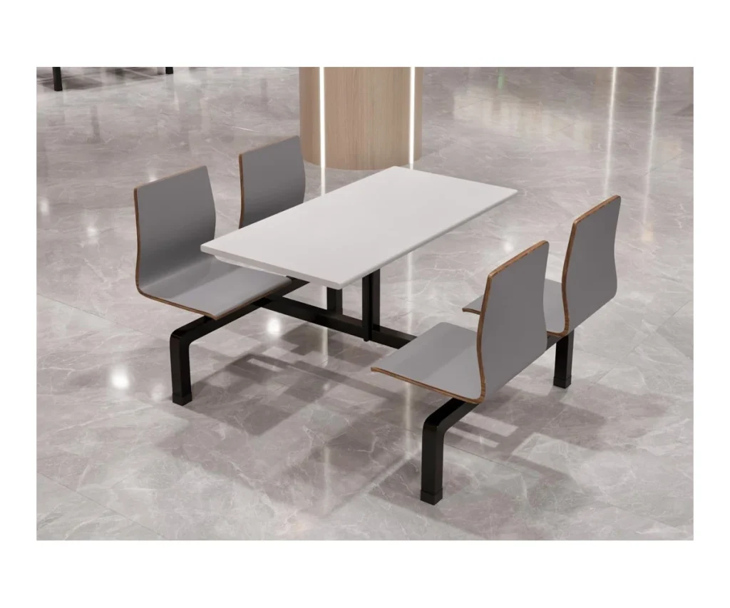 Bentwood canteen table and chairs