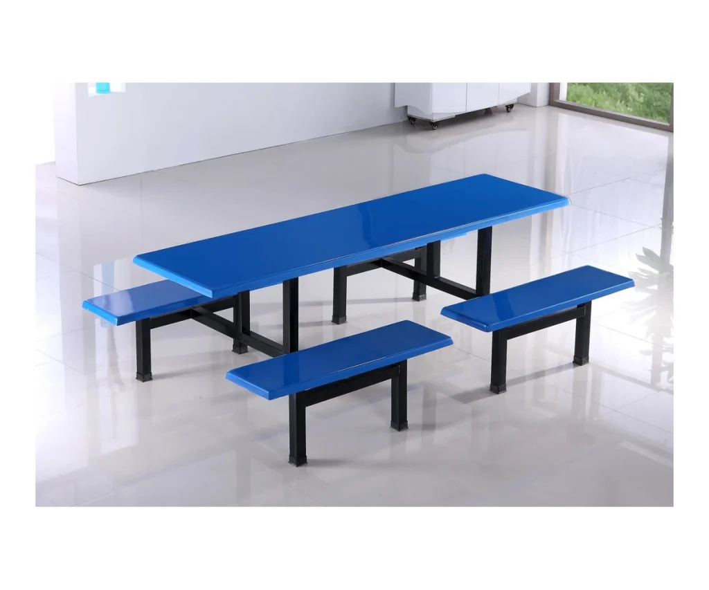 Fiberglass canteen bench table