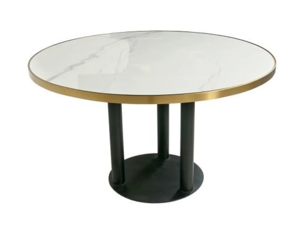 Round pedestal dining table