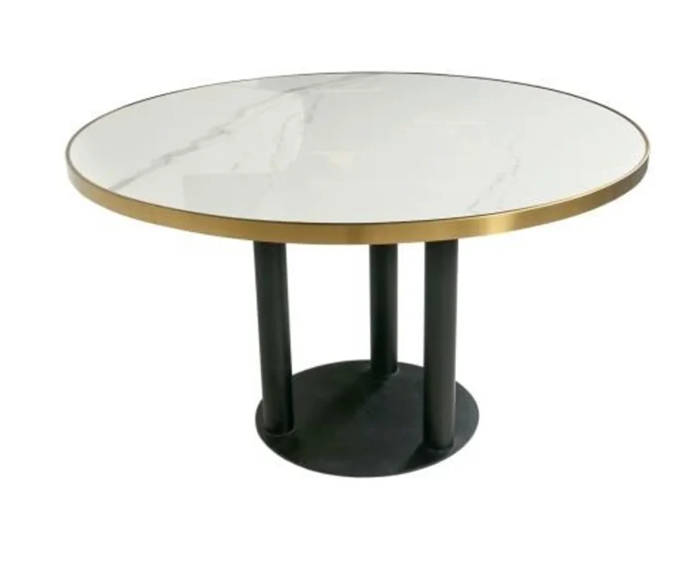Round pedestal dining table