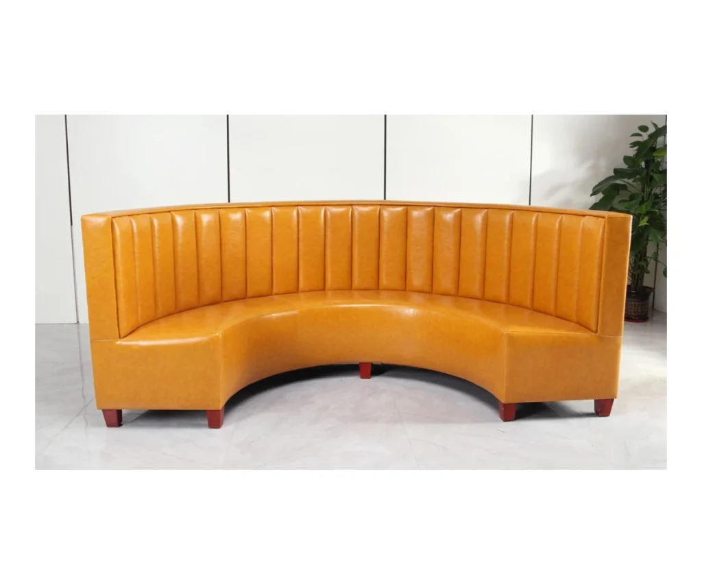 Curved restaurant booth — ML09001